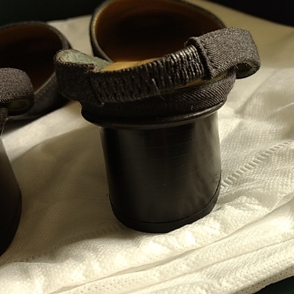 Ysl sling back with block heels - Picture 2 of 5